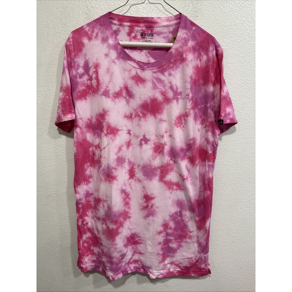 Victoria’s Secret PINK Tie Dye T Shirt Size Small Top Tee NWT Oversized
